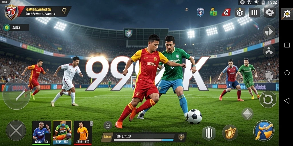 Tampilan gameplay seru dari 999ZK dengan berbagai olahraga.