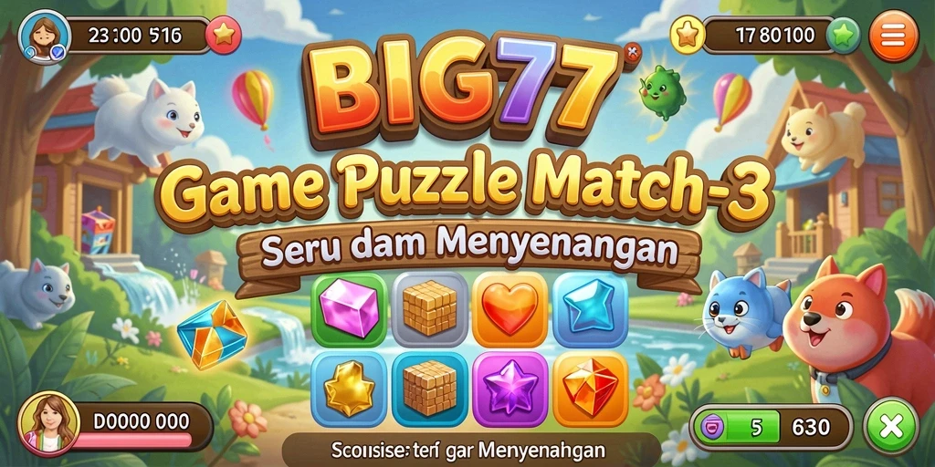Screenshot gameplay BIG77 dengan grafis cerah dan menarik.