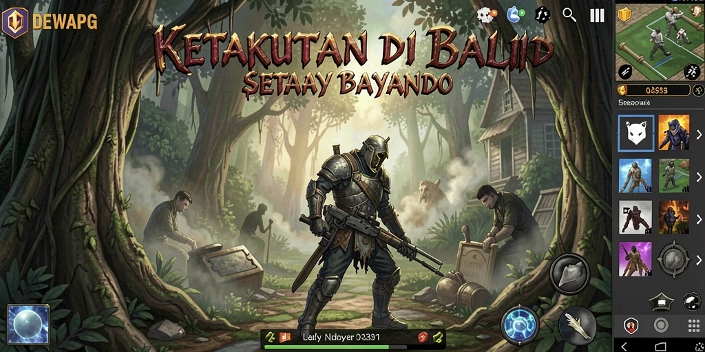 Screenshot DEWAPG menampilkan suasana horor dalam gameplay yang menegangkan.