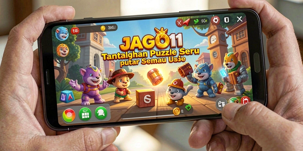 Tampilan gameplay JAGO11 memperlihatkan keberagaman puzzle yang menarik.