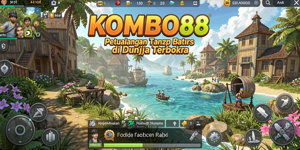 Tangkapan layar gameplay KOMBO88 menampilkan petualangan seru di dunia terbuka.