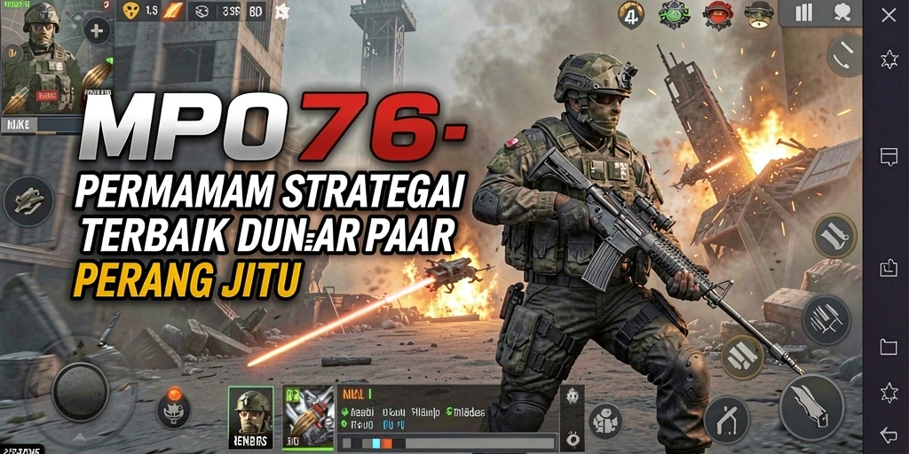 Screenshot utama MPO76 menampilkan pertempuran strategi yang intens dan mendebarkan.