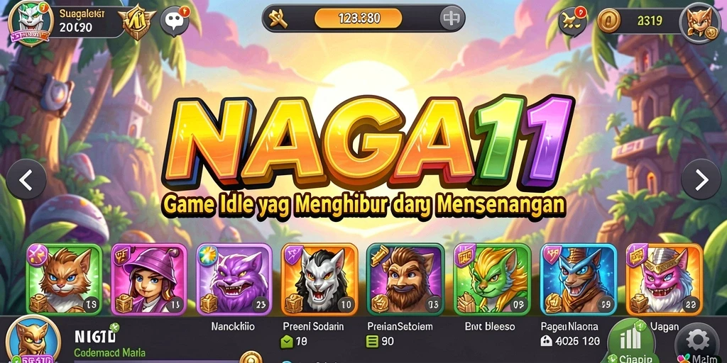Tampilan gameplay NAGA11 yang menarik dan adiktif.