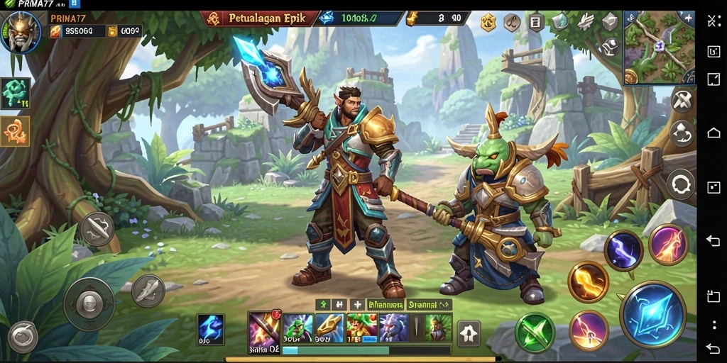 Tampilan gameplay ARPG yang mendebarkan dan penuh aksi.