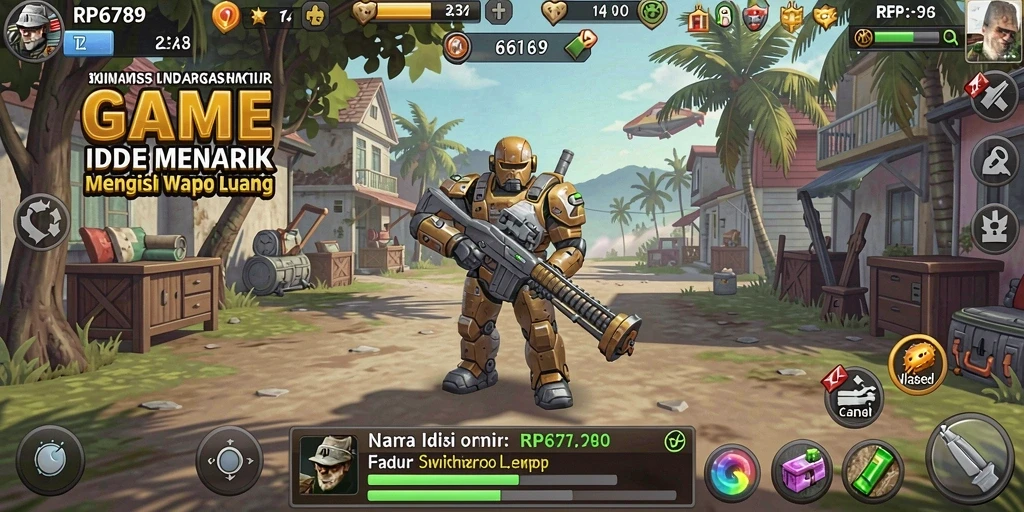 Screenshot gameplay RP6789 yang menampilkan mekanisme Idle yang unik.