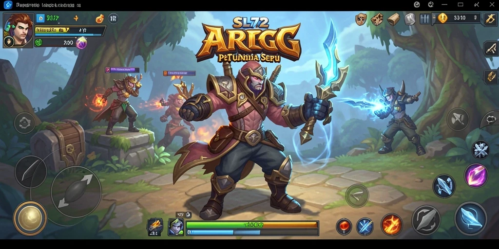 Screenshot gameplay SL72 menampilkan aksi pertempuran yang mendebarkan.