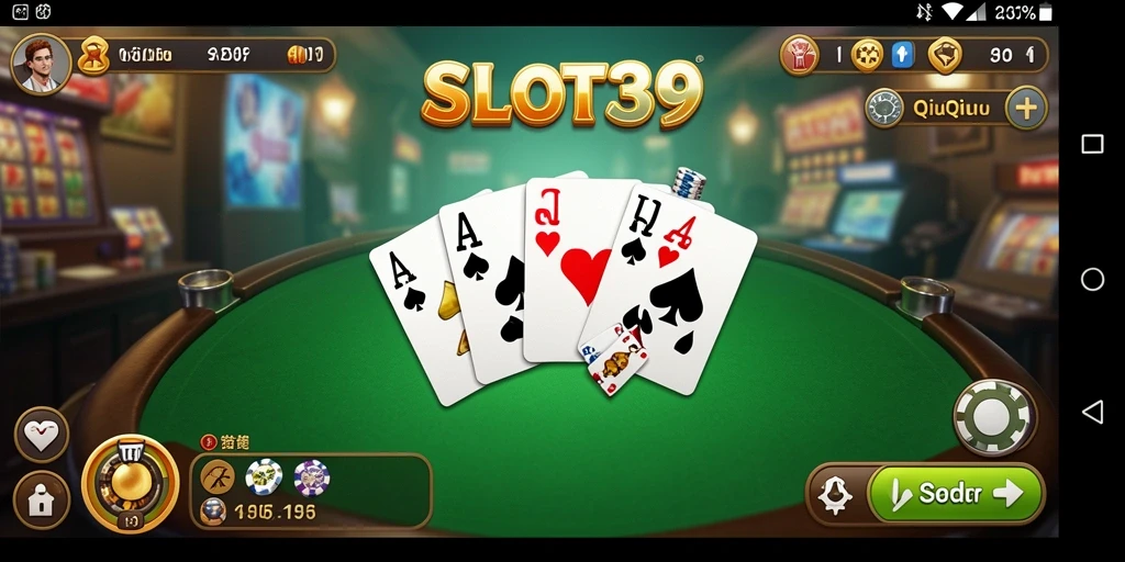 Tampilan permainan QiuQiu yang seru dan menarik di SLOT39.